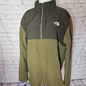 North Face Olive Green Heavy-Weight Fleece